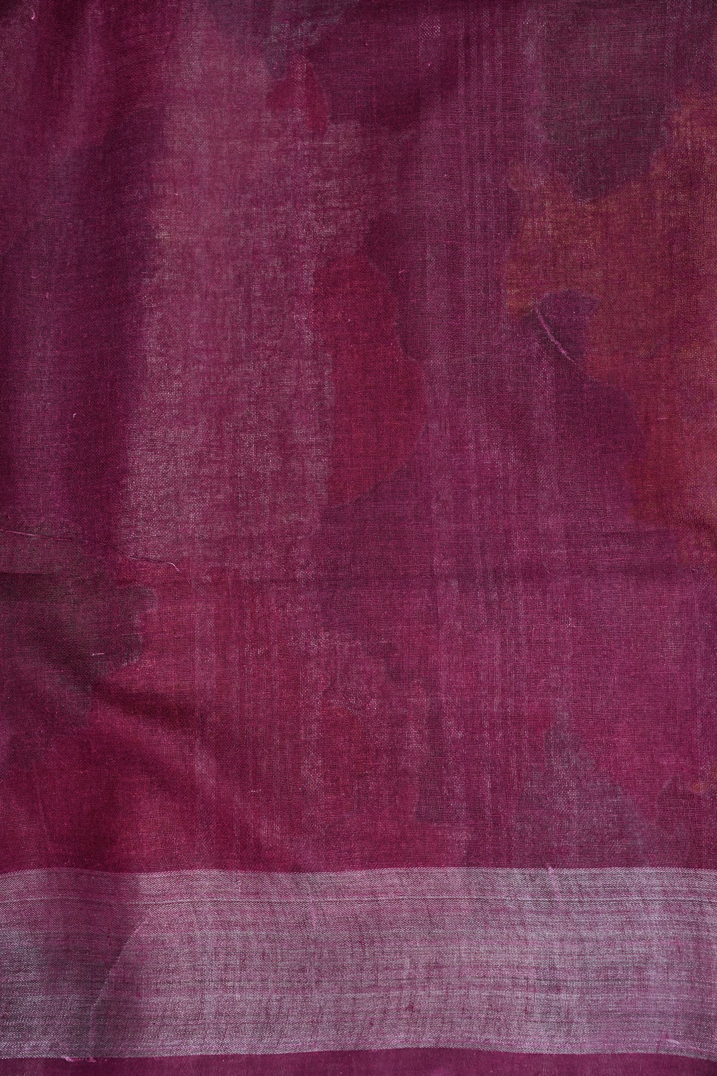 Digital Printed Pure Linen Saree - Multicolor