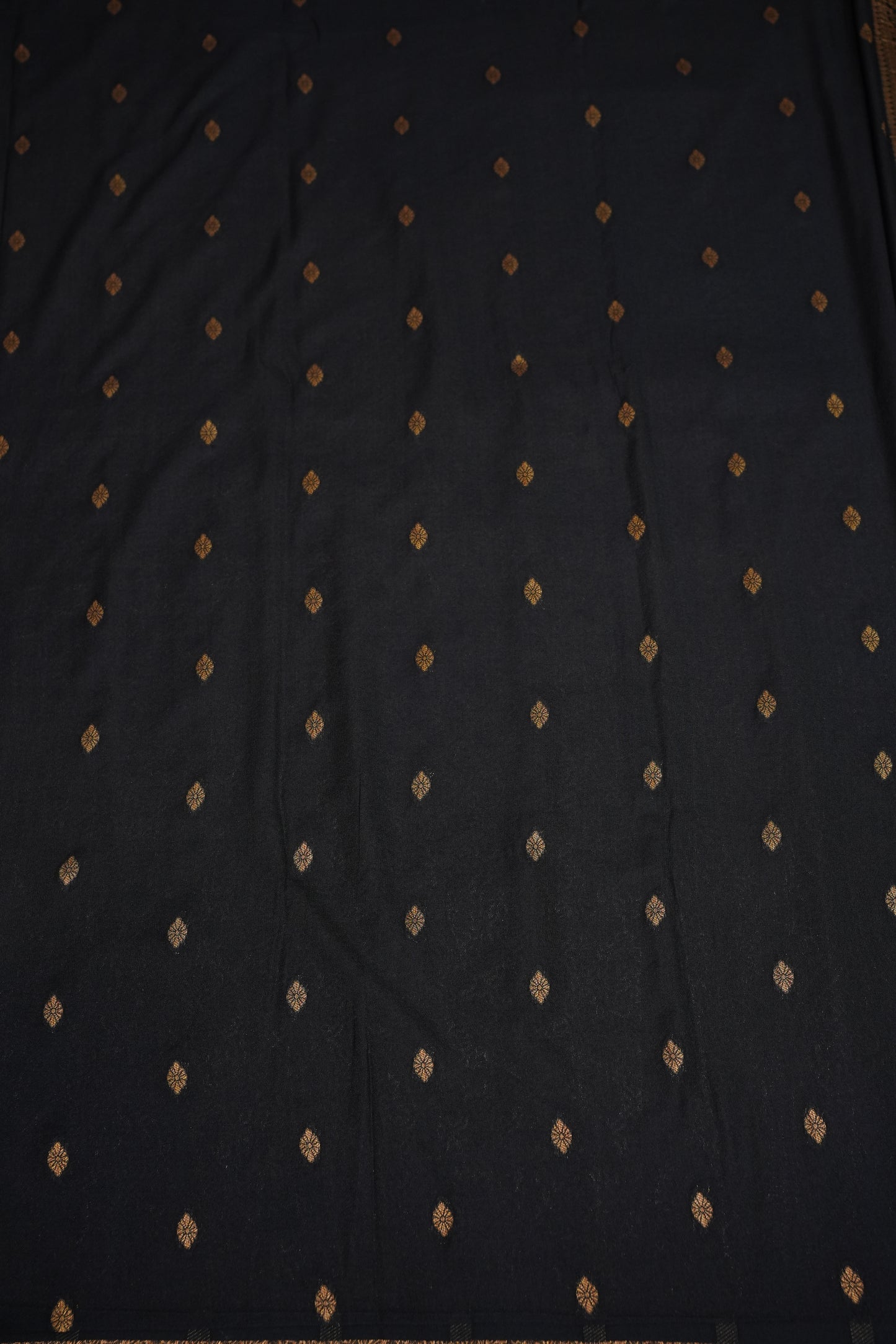 Soft Banarasi Semi Silk Full Brocade Saree – Black