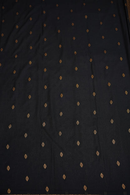 Soft Banarasi Semi Silk Full Brocade Saree – Black