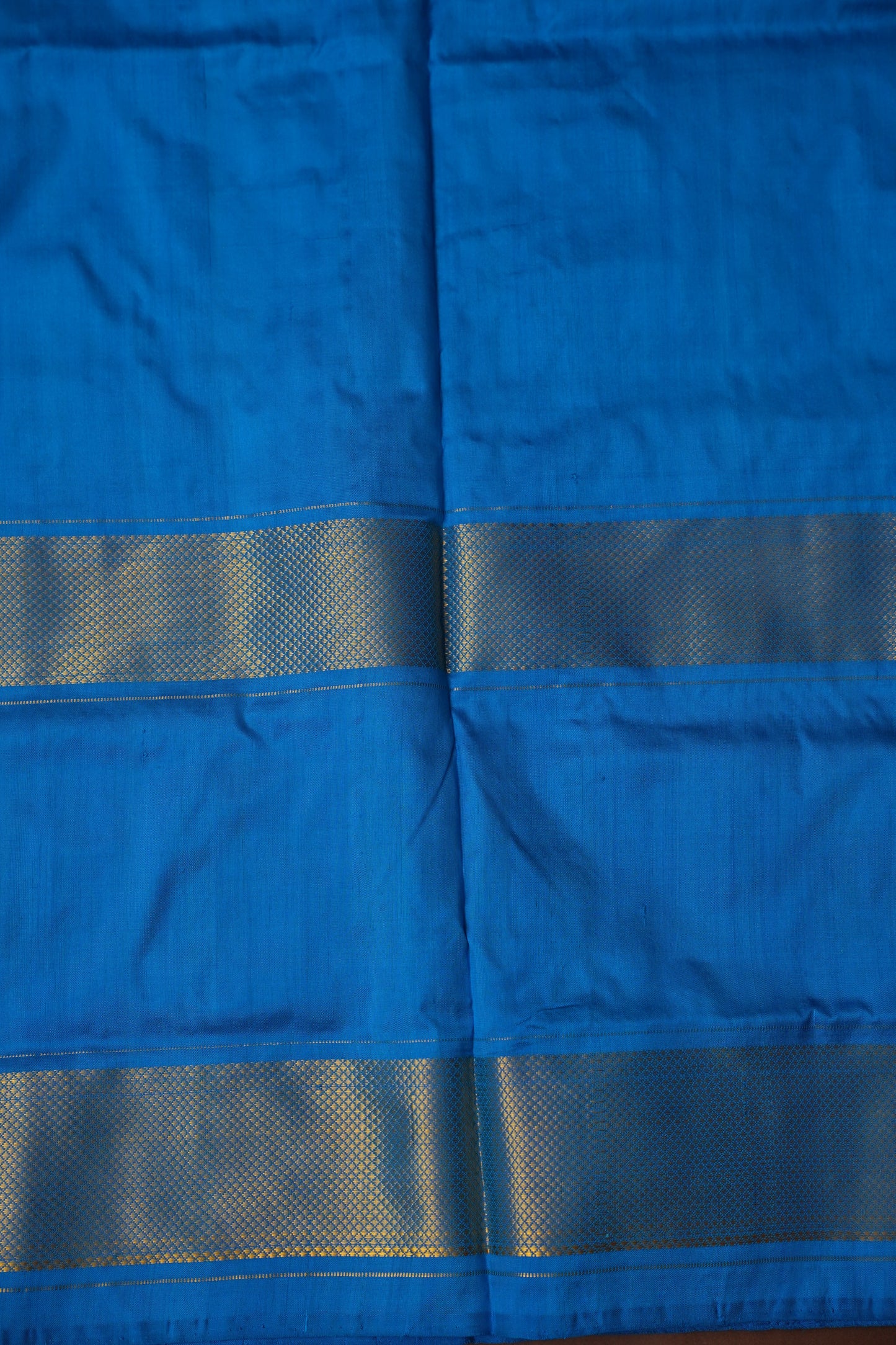 Pure Ikkat Soft Silk Saree - Purple with Blue