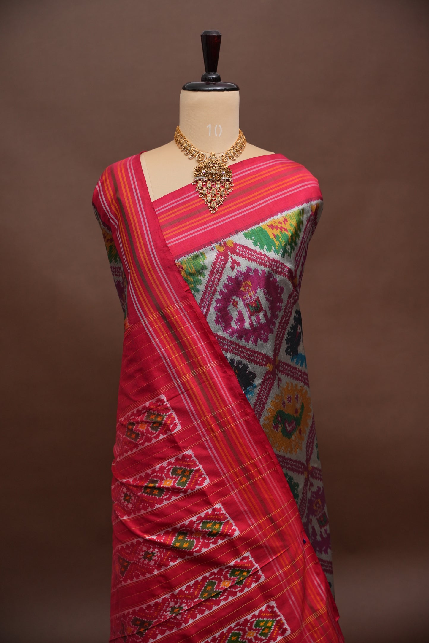 Pure Ikkat Soft Silk Saree - Multicolor