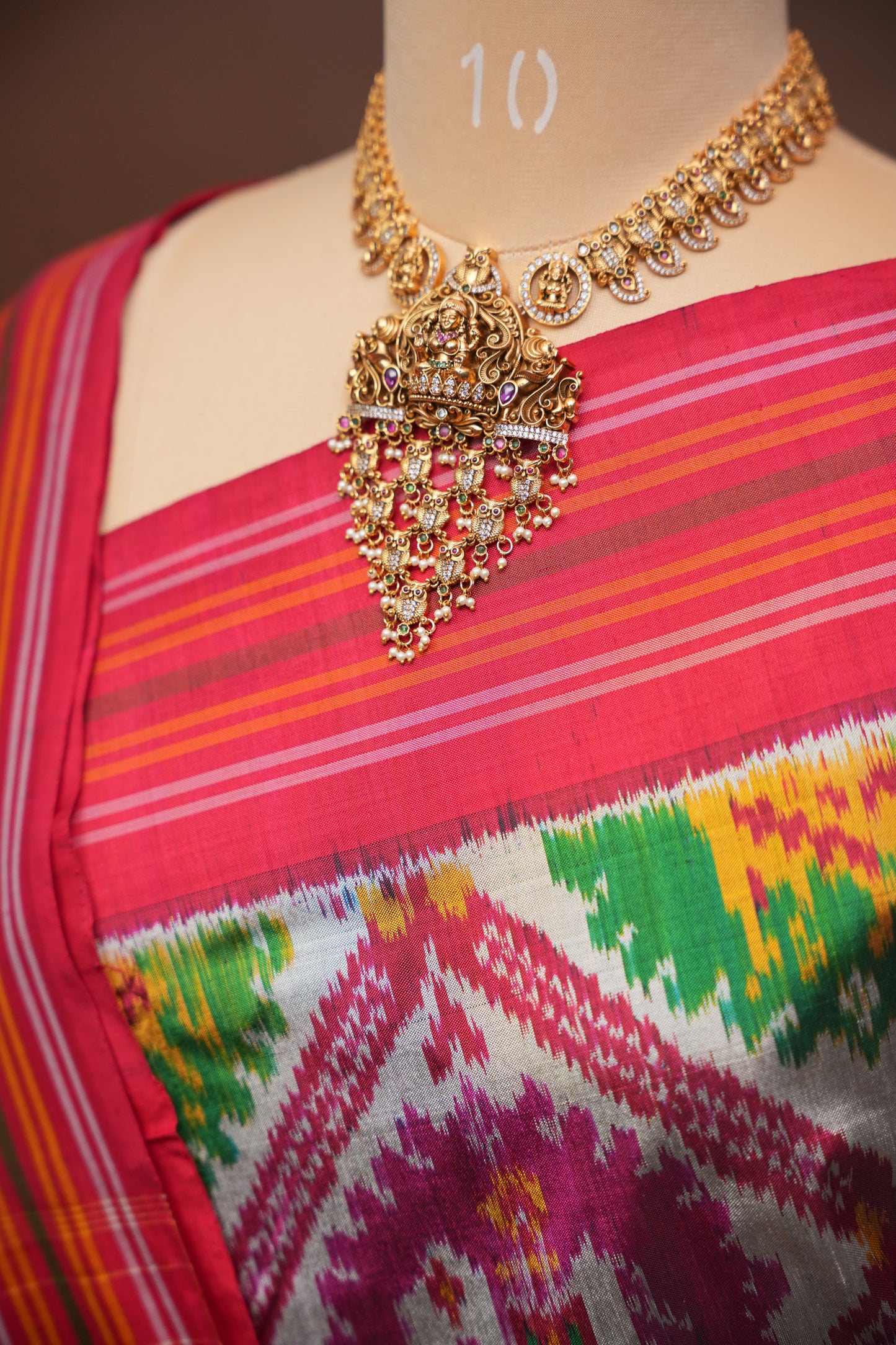 Pure Ikkat Soft Silk Saree - Multicolor
