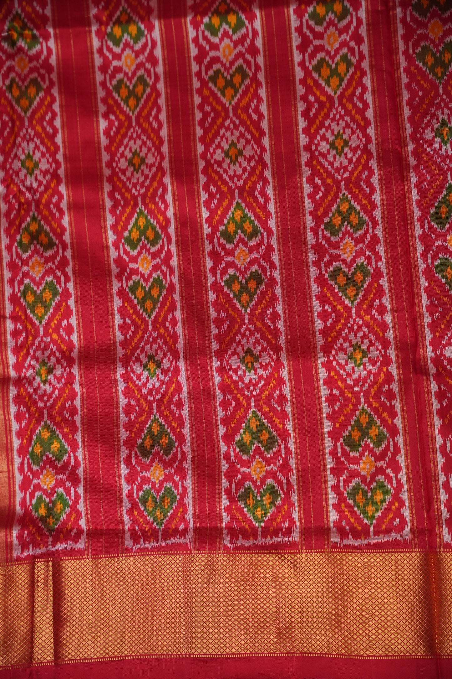 Pure Ikkat Soft Silk Saree - Black with Multicolor