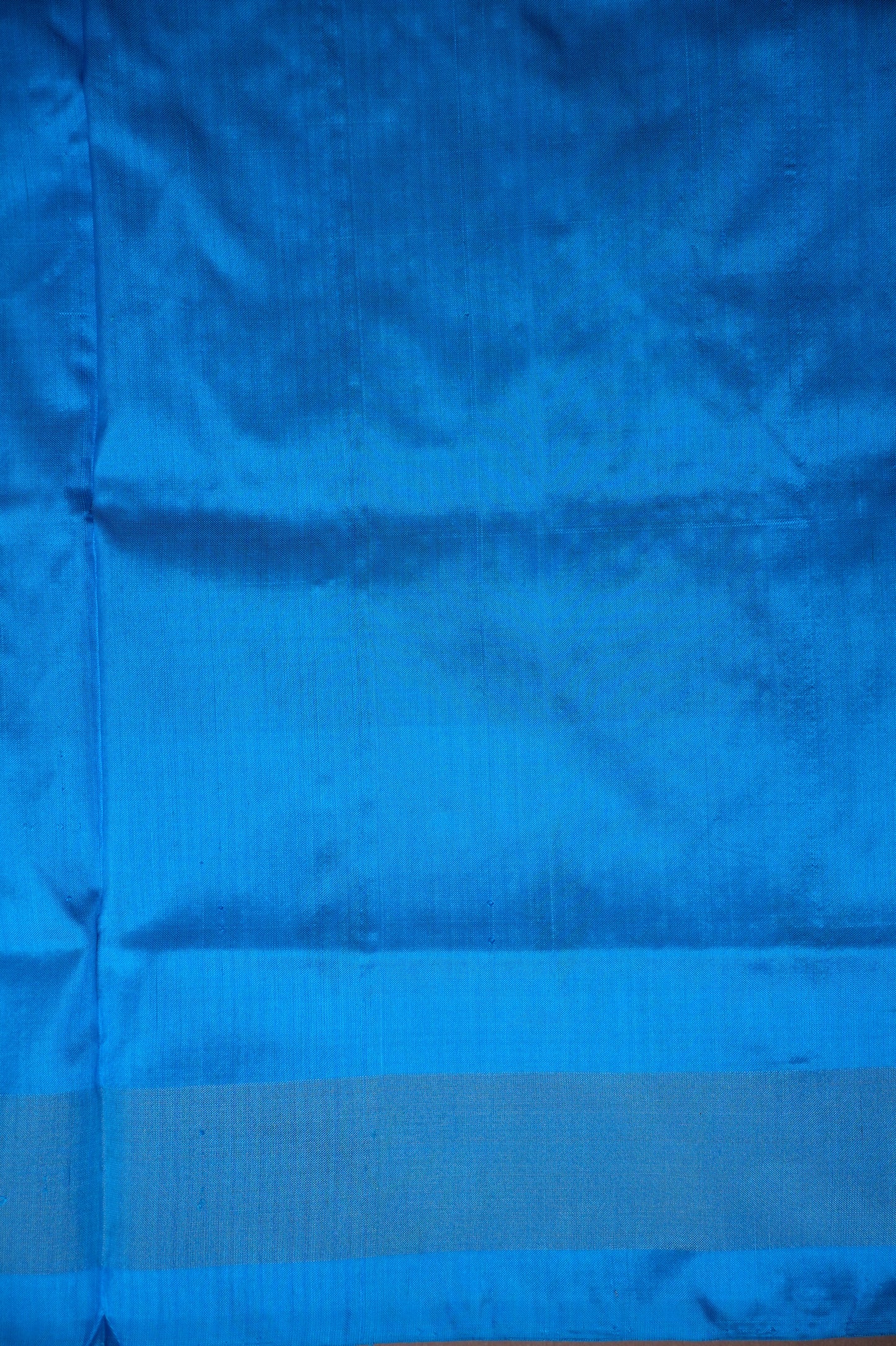 Pure Ikkat Soft Silk Saree - Orange & Blue