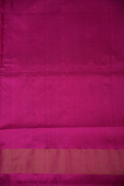 Pure Ikkat Soft Silk Saree - Baby Pink & Rani Pink