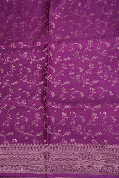 Banarasi Silk Saree – Elegant Orchid Pink with Intricate Subtle Gold Zari Weave