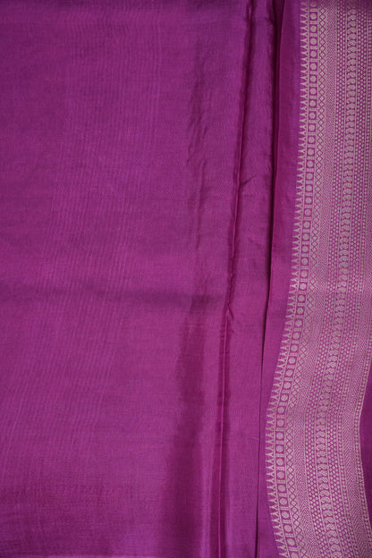 Banarasi Silk Saree – Elegant Orchid Pink with Intricate Subtle Gold Zari Weave
