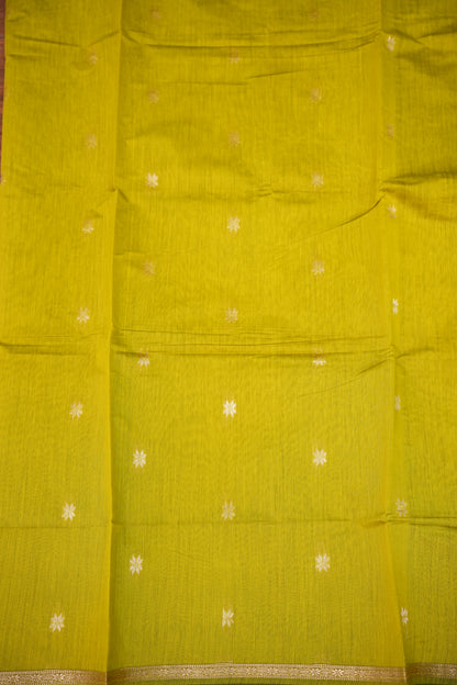 Maheshwari Silk Cotton Saree|Green