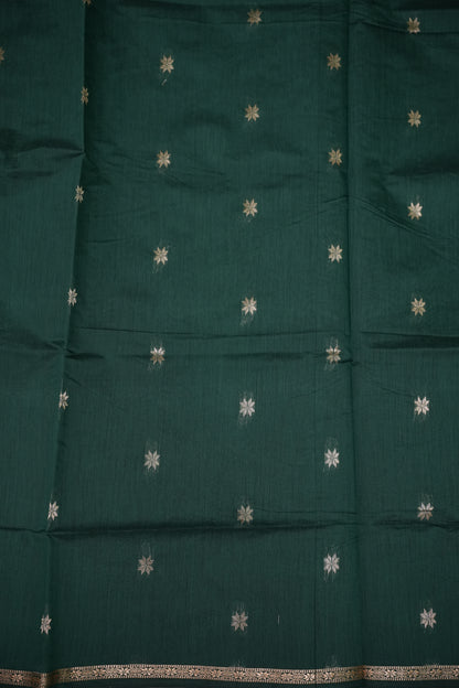 Maheshwari Silk Cotton Saree|Green