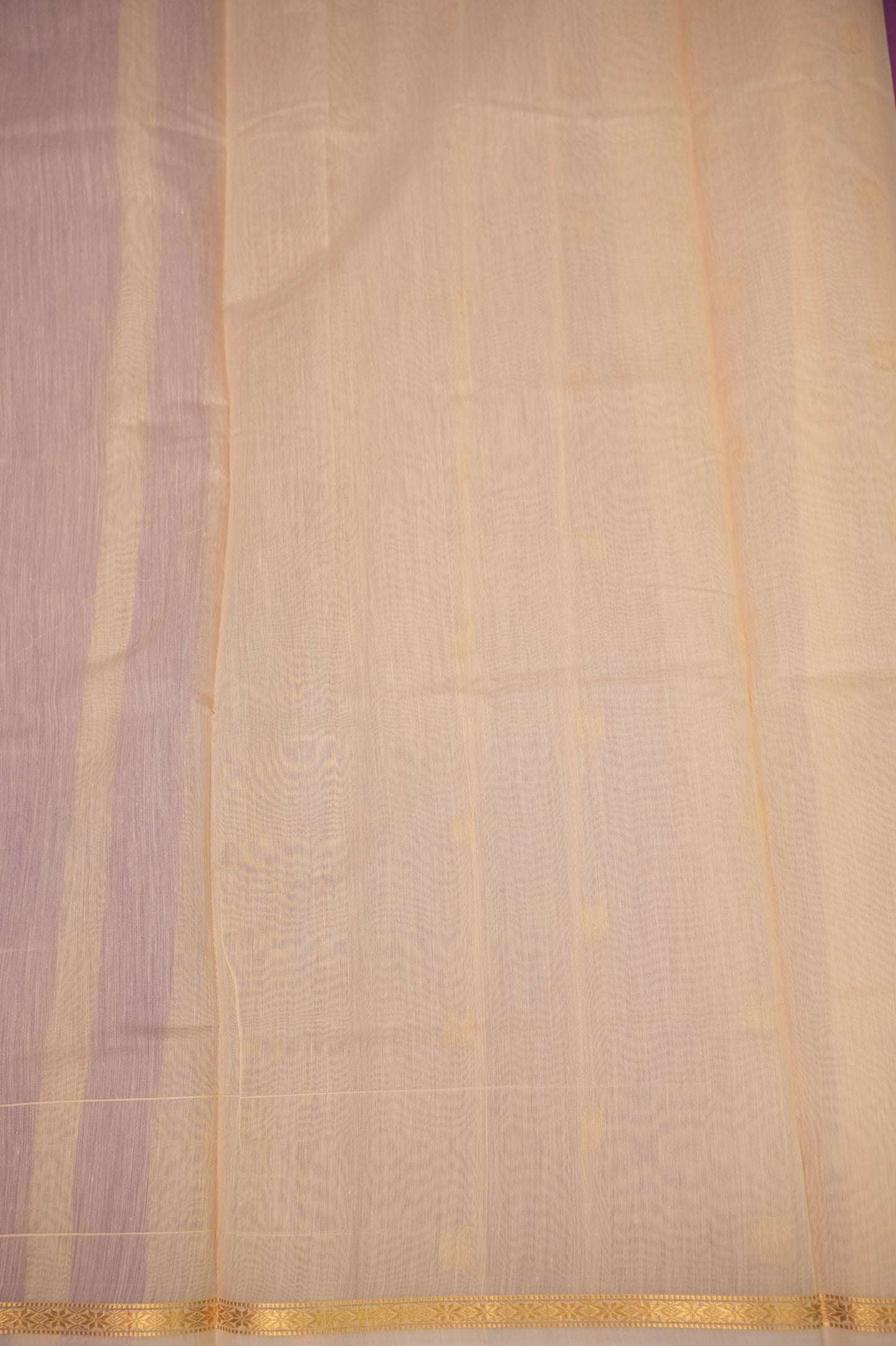 Maheshwari Silk Cotton Saree|Pink and Half White