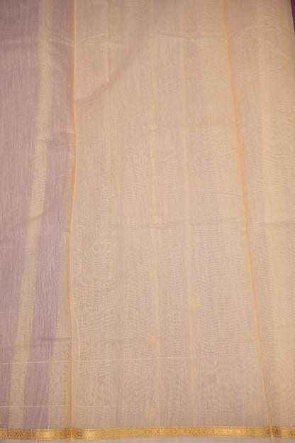 Maheshwari Silk Cotton Saree|Pink and Half White