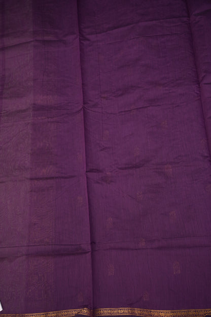 Maheshwari Silk Cotton Saree|Sage Green and Purple