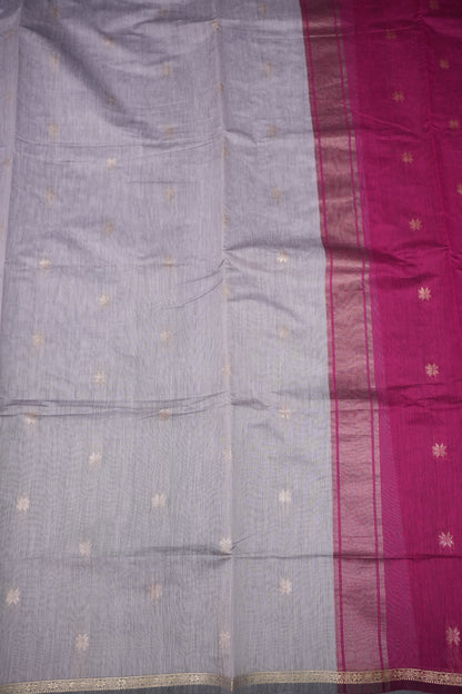 Maheshwari Silk Cotton Saree|Lavender and Pink
