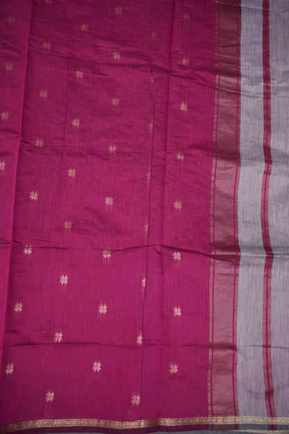 Maheshwari Silk Cotton Saree|Lavender and Pink