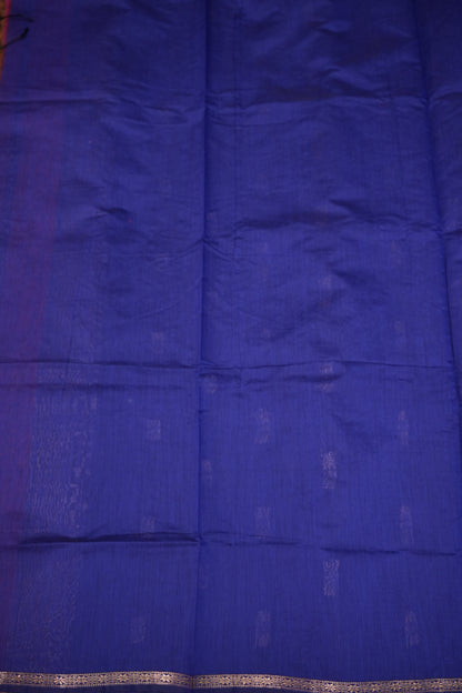Maheshwari Silk Cotton Saree | Pink and Blue