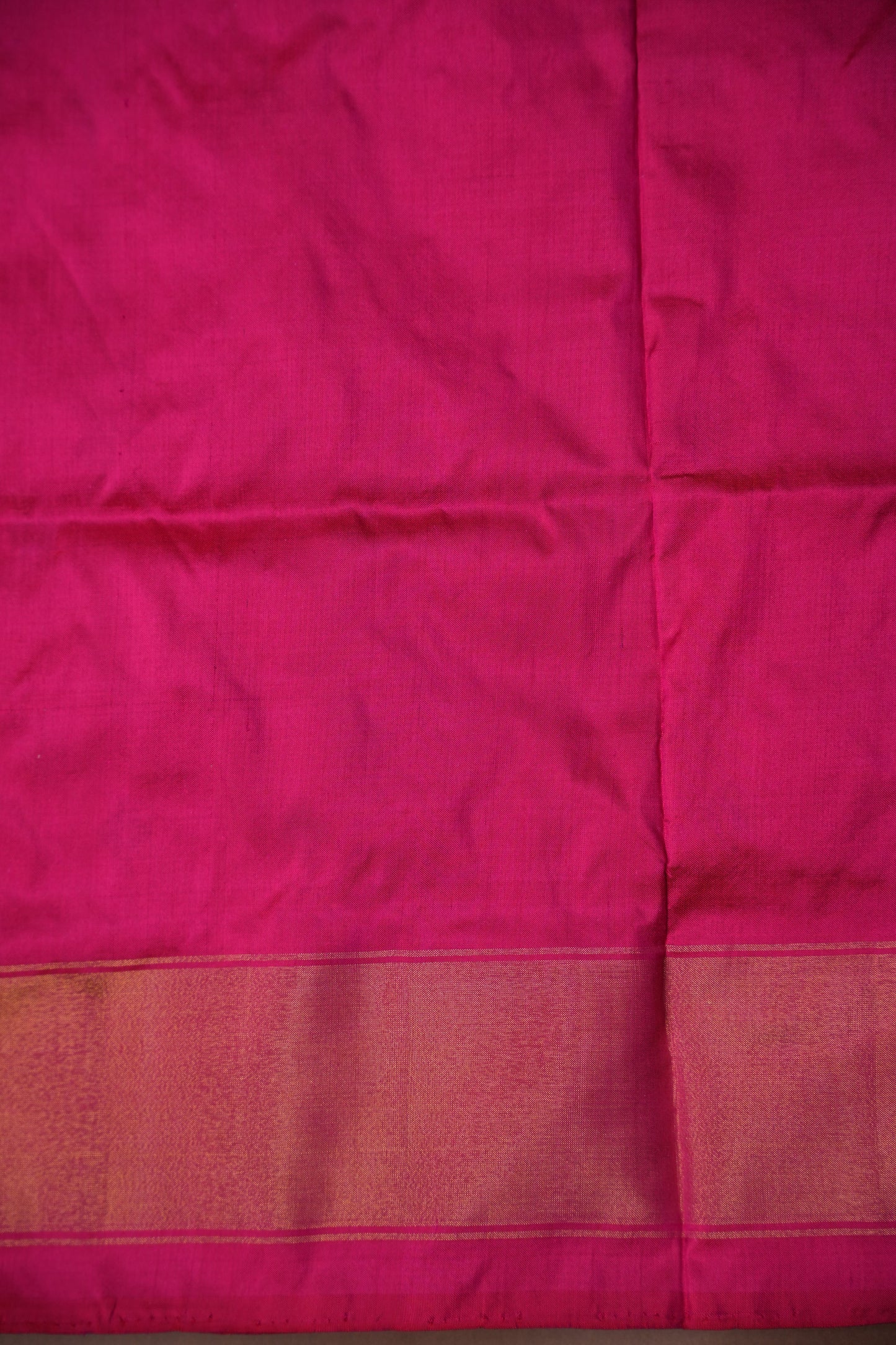 Pure Ikkat Soft Silk Saree - Magenta Pink