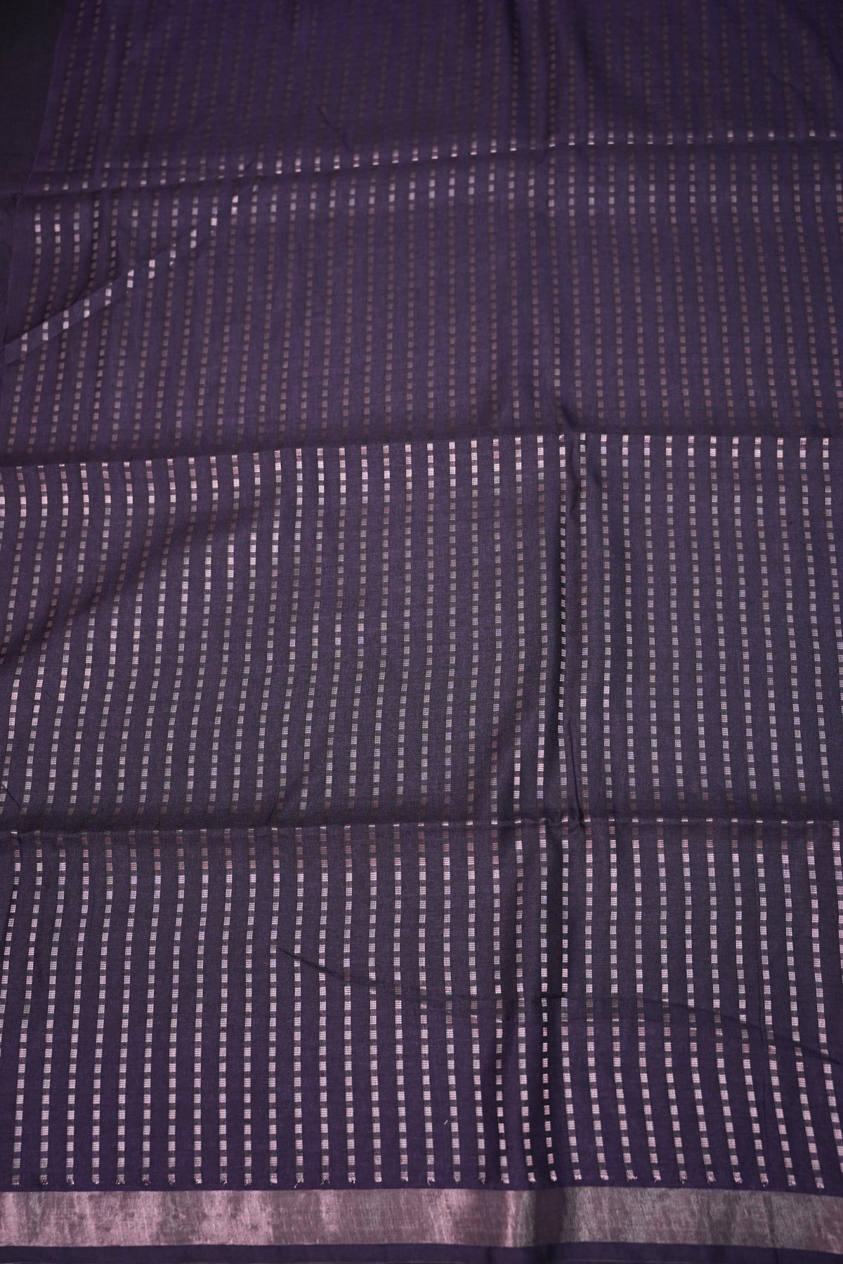 Linen Tussar Silk Saree – Purple