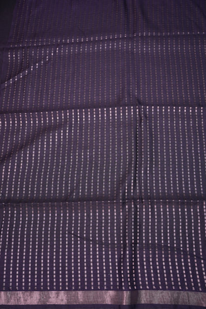 Linen Tussar Silk Saree – Purple