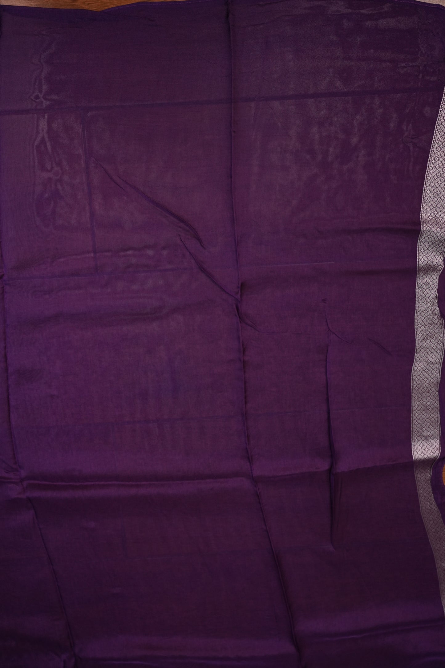 Mellow Tissue & Banarasi Fusion Saree with Meenakari Detailing – Lavender Purple