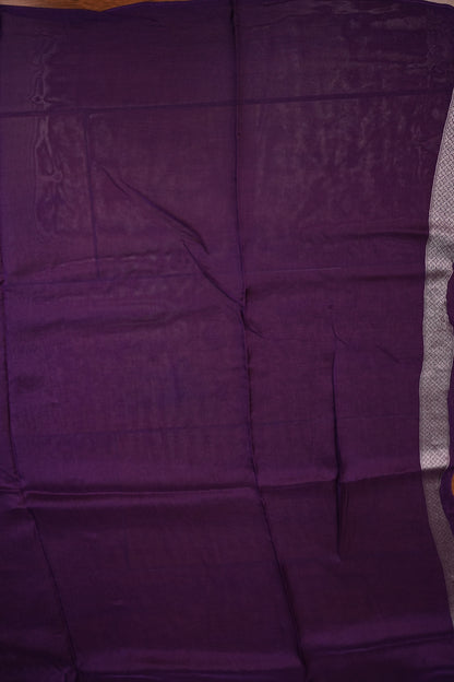 Mellow Tissue & Banarasi Fusion Saree with Meenakari Detailing – Lavender Purple