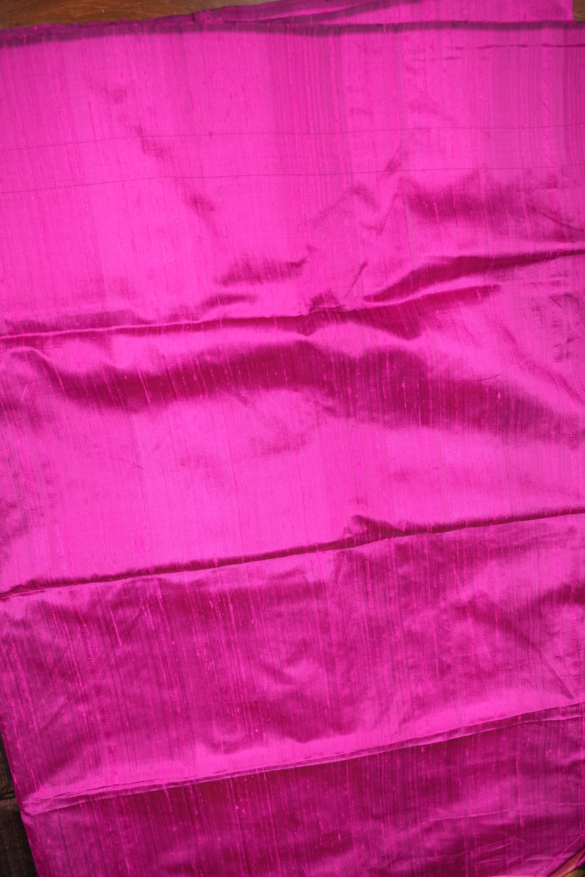 Pure Raw Silk Saree – Coffee Brown & Hot Pink