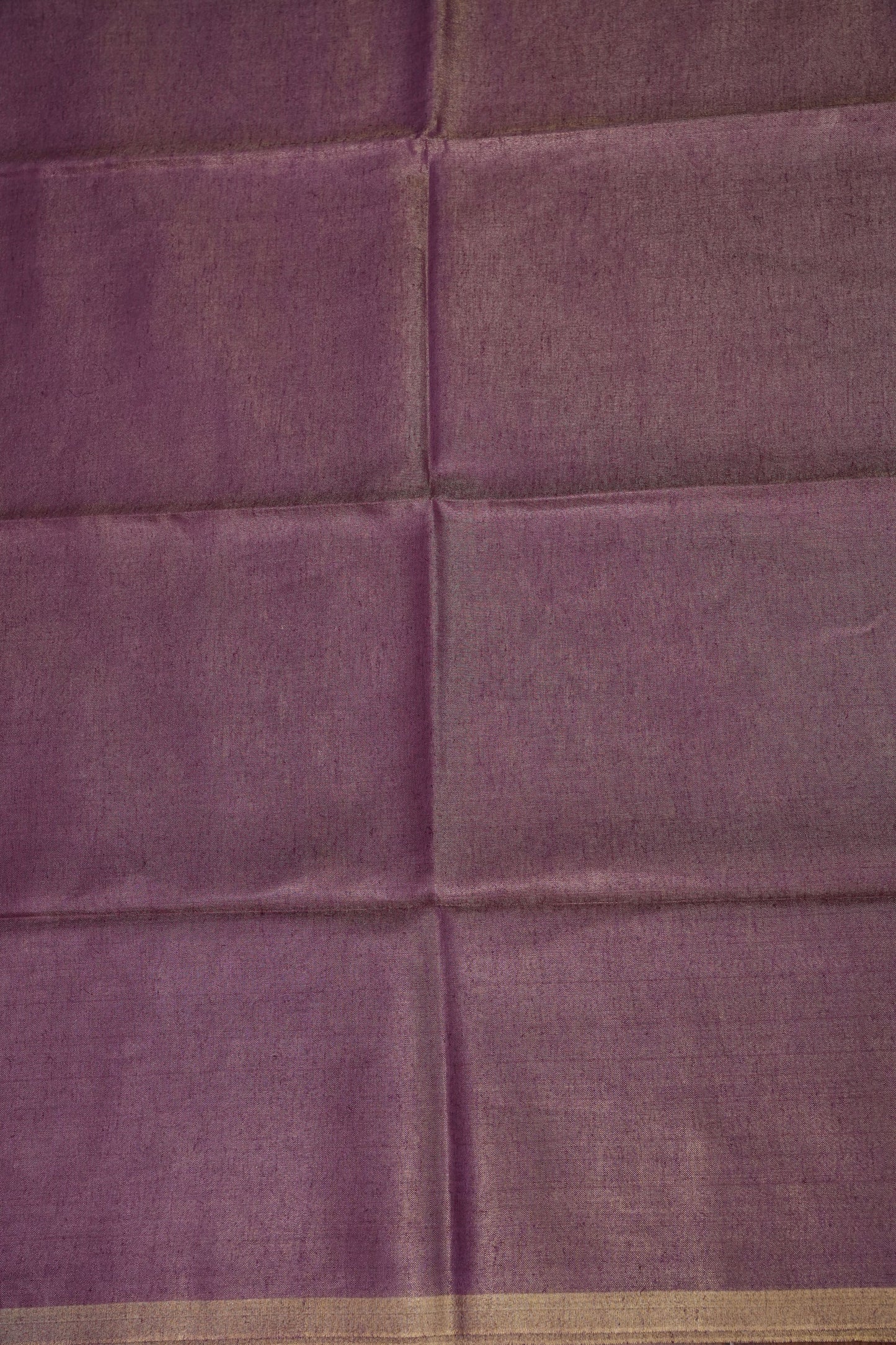 Lavender & Antique Gold Tissue Linen Saree