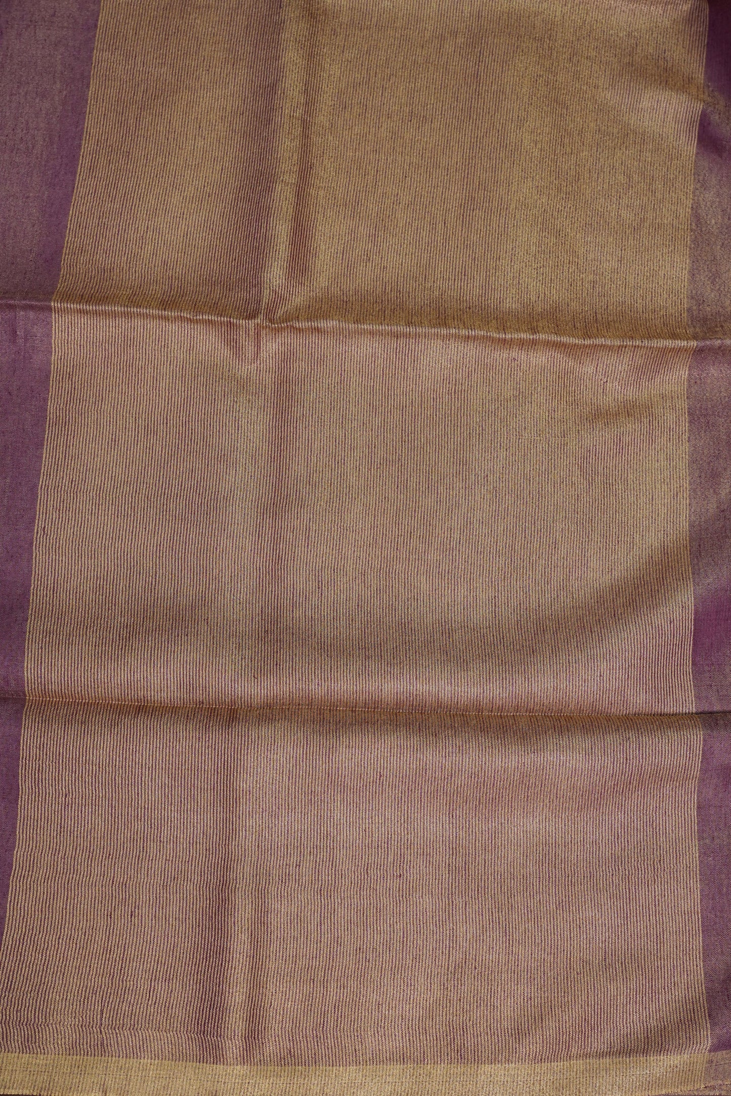 Lavender & Antique Gold Tissue Linen Saree