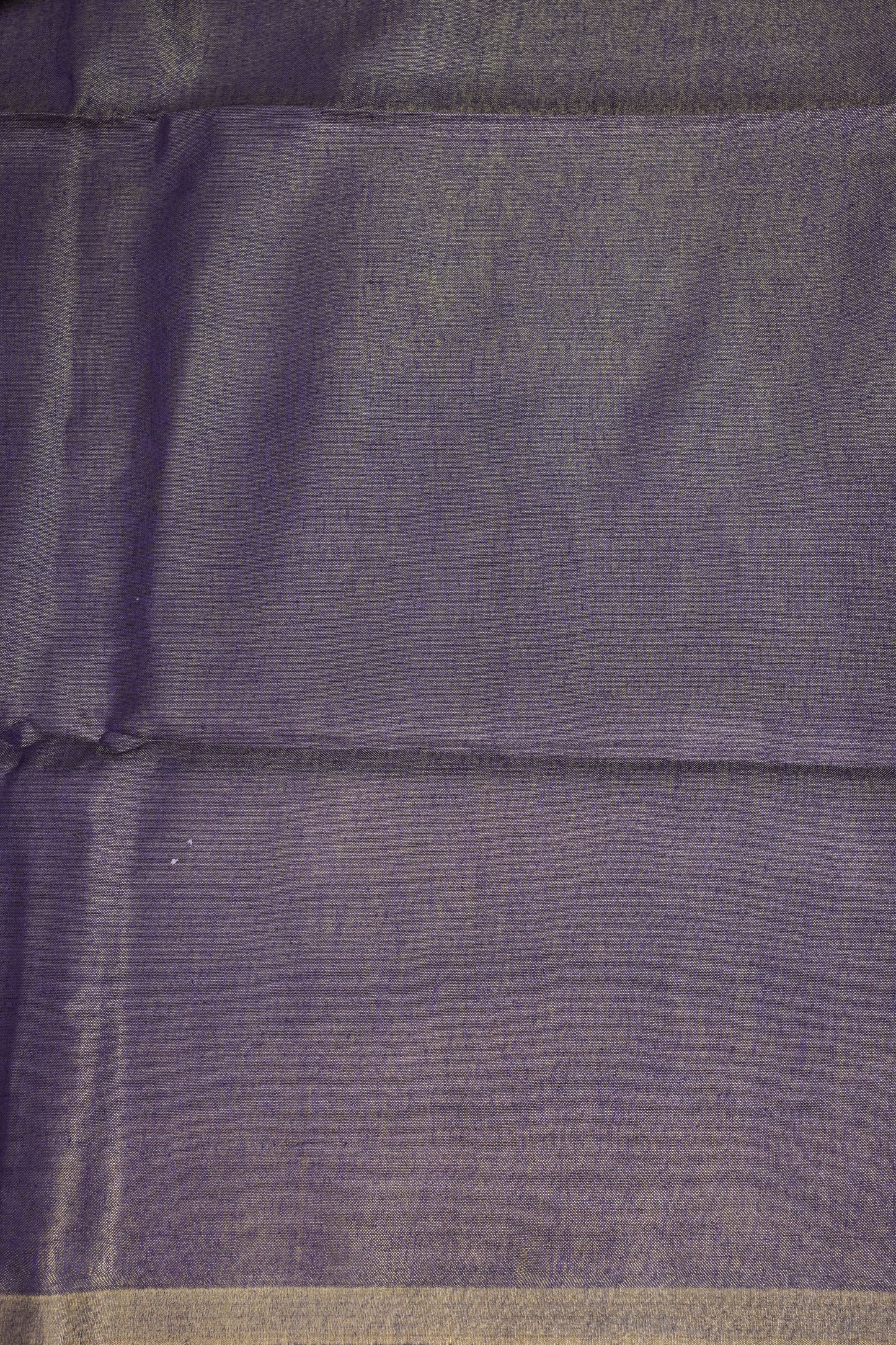 Violet Tissue Linen Saree with Gold Piping Border