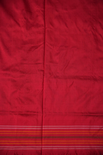 Pure Ikkat Soft Silk Saree - Aubergine Purple