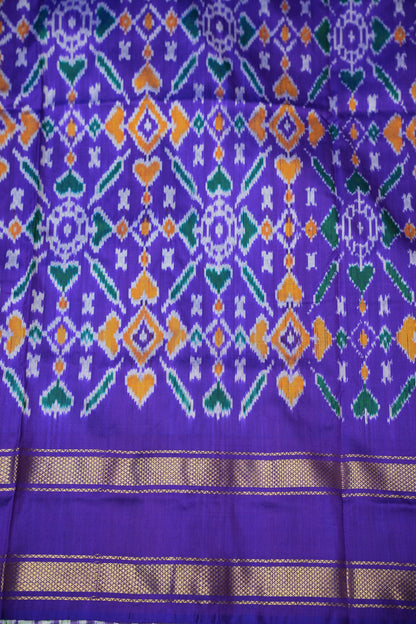 Pure Ikkat Soft Silk Saree - Green