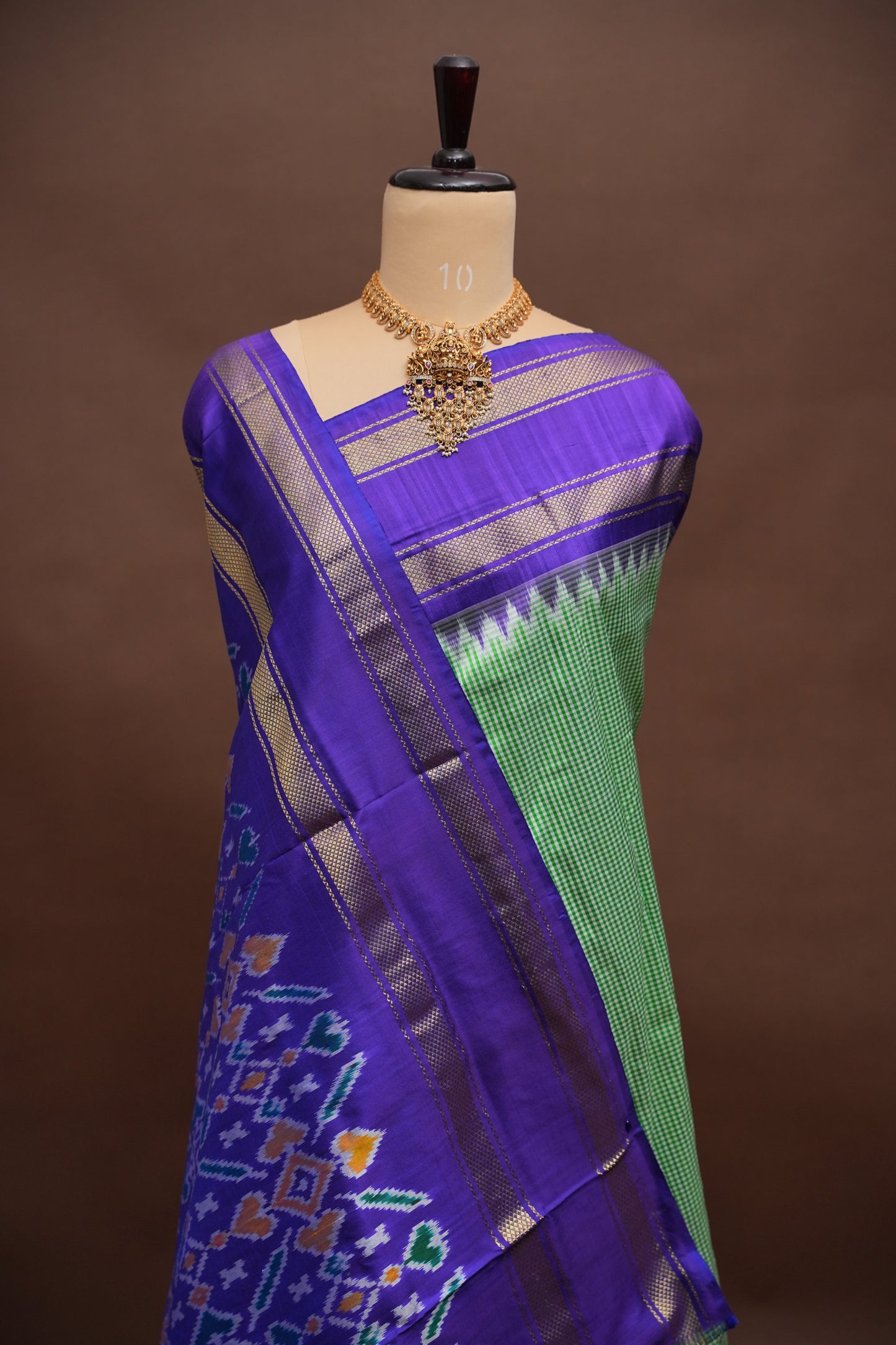 Pure Ikkat Soft Silk Saree - Green