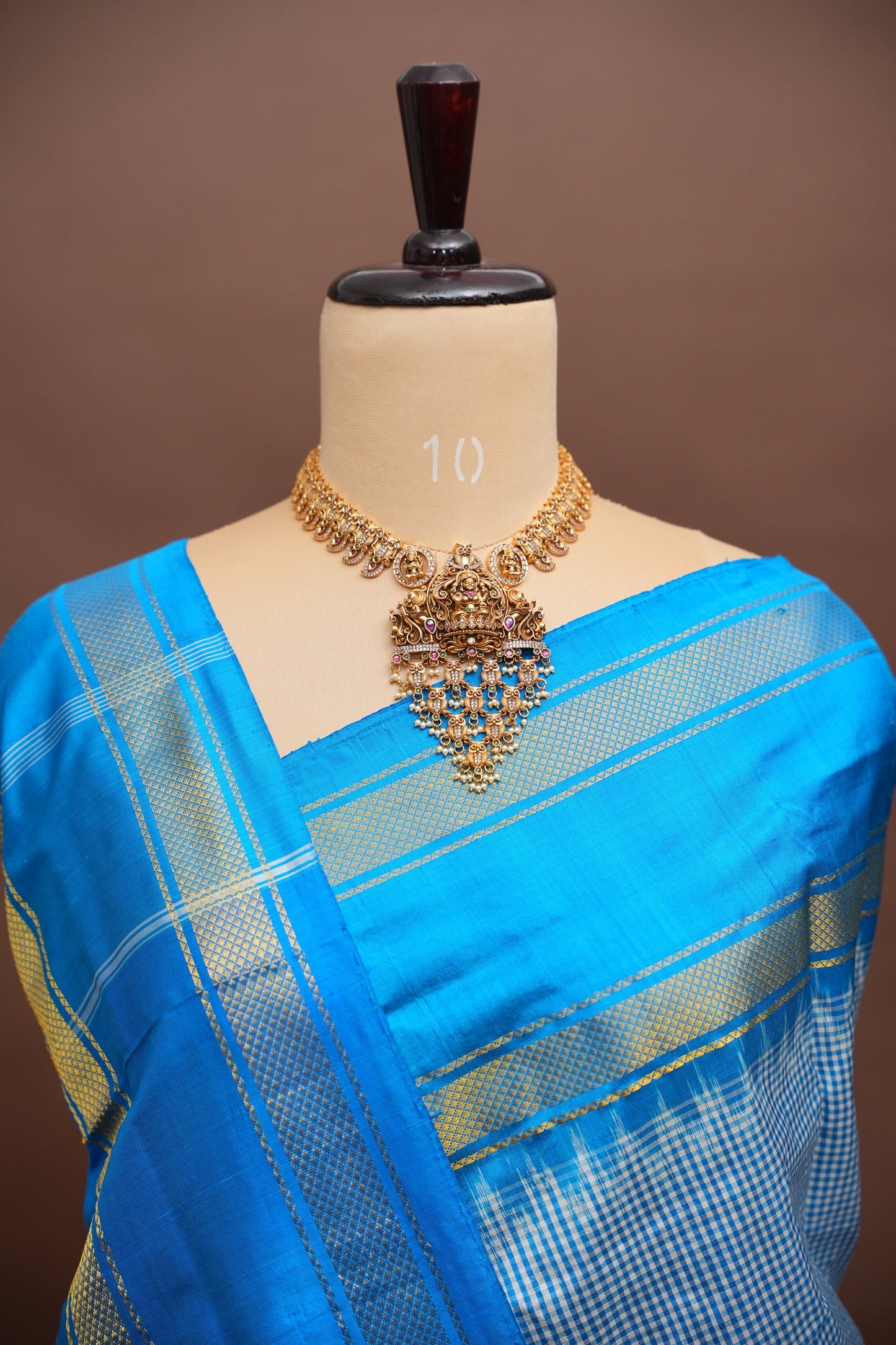 Pure Ikkat Silk Soft Saree - Blue