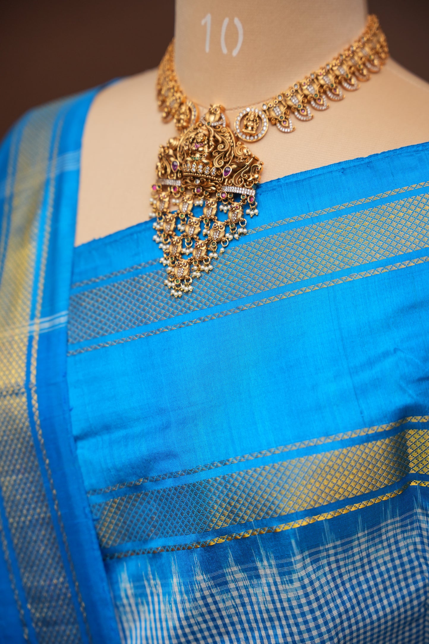Pure Ikkat Silk Soft Saree - Blue