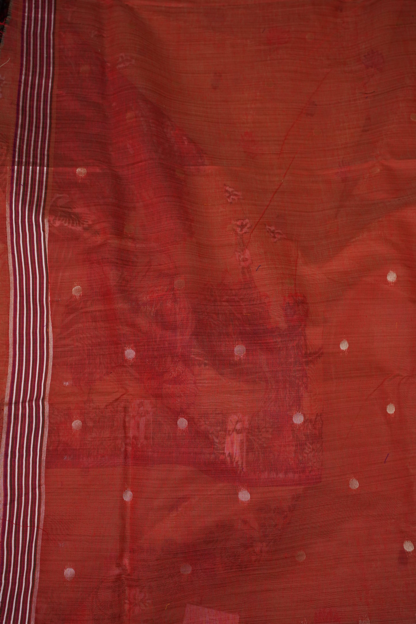 Pure Khaddi Cotton Saree with Floral & Peacock Woven Pallu – Pastel Green