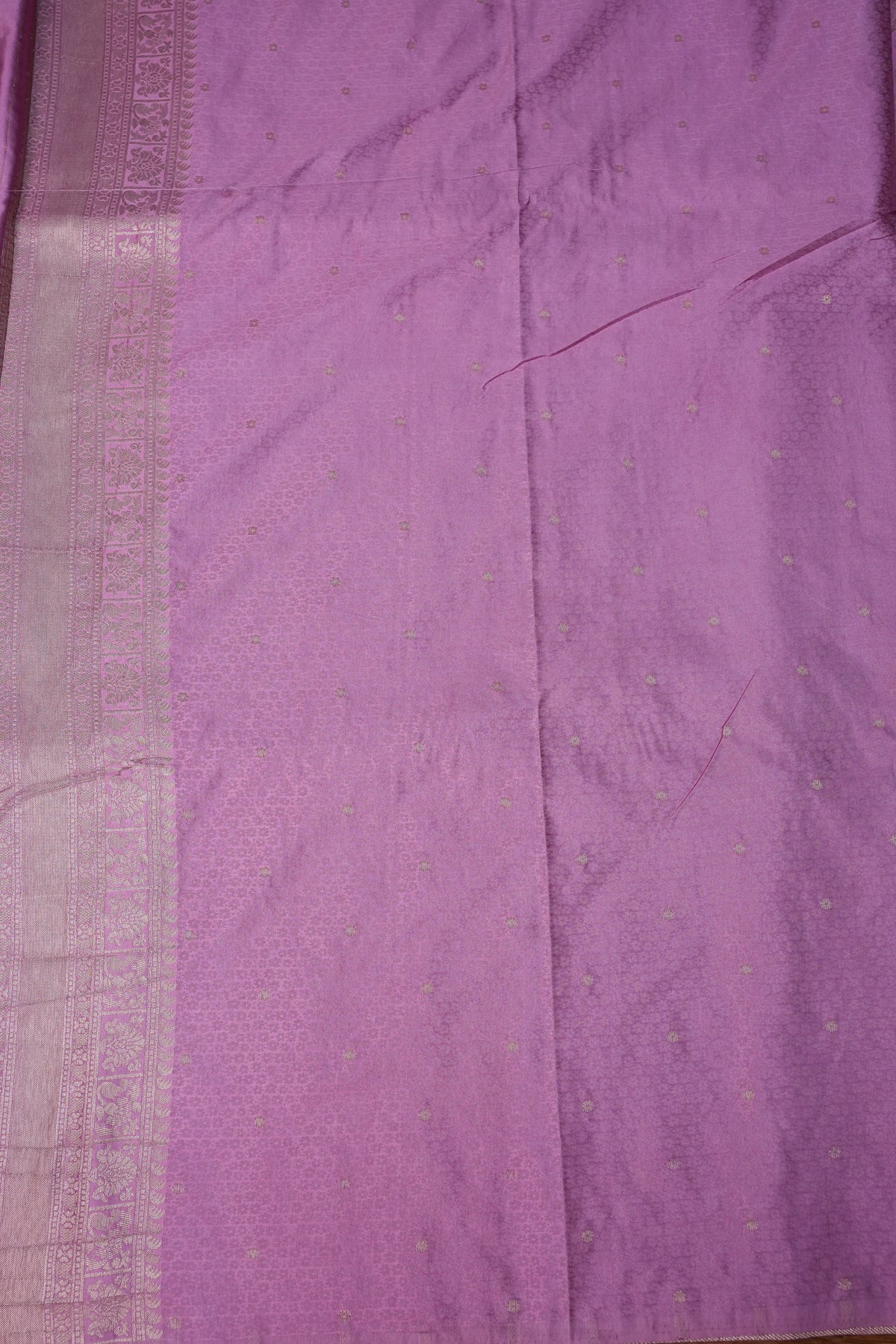 Banarasi Satin Silk Saree with Full Brocade Body – Lavender Pink