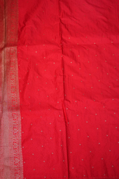 Banarasi Satin Silk Saree with Full Brocade Body – Red