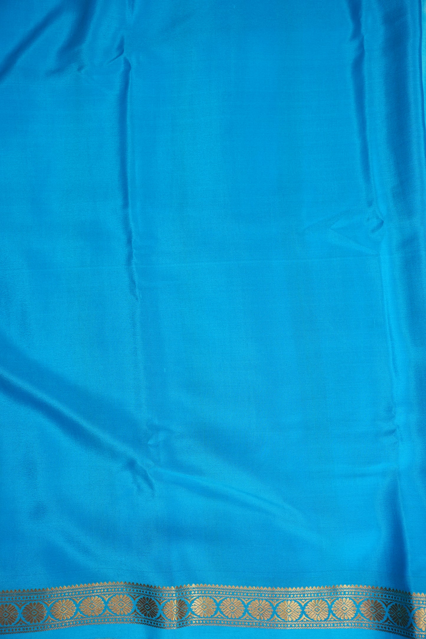Shibori Tie & Dye Pure Crepe Mysore Silk Saree - Sky Blue