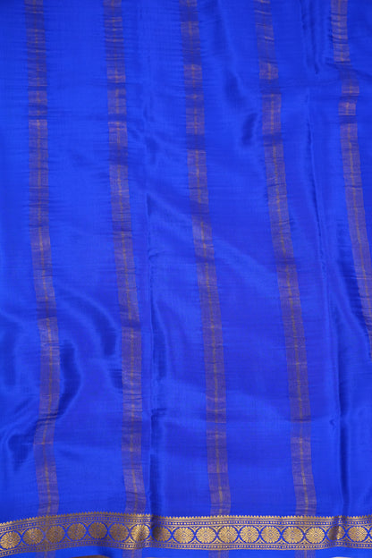 Shibori Tie & Dye Pure Crepe Mysore Silk Saree - Ink Blue