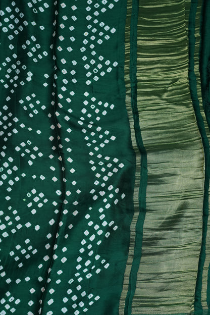 Subarnam's Exclusive Statement Saree – Pure Modal Silk Bandhani & Kalamkari Saree