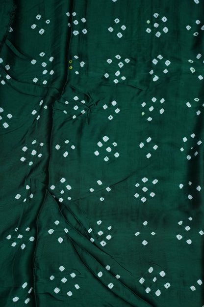 Subarnam's Exclusive Statement Saree – Pure Modal Silk Bandhani & Kalamkari Saree