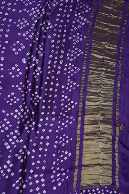 Subarnam's Exclusive Statement Saree – Pure Modal Silk Bandhani Kalamkari Saree