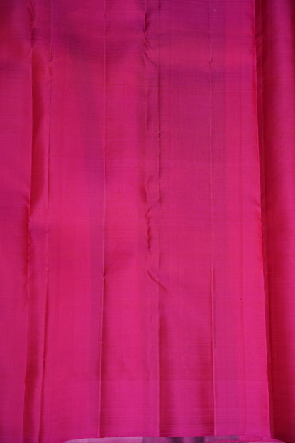PURE KANCHIPURAM SILK PALLAM PALUM KATTAM SAREE – MULTICOLOUR CHECKS WITH PINK PALLU | SILK MARK CERTIFIED