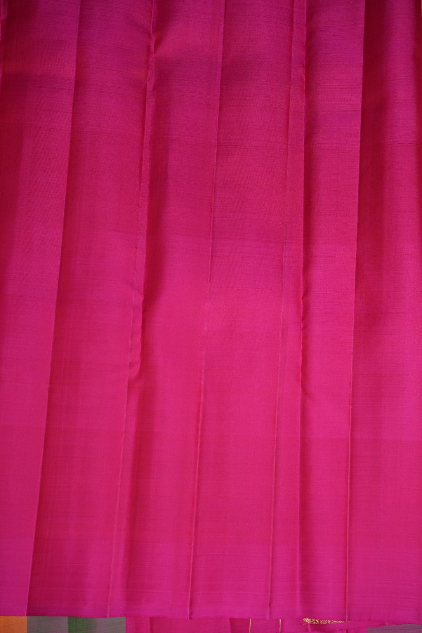PURE KANCHIPURAM SILK PALLAM PALUM KATTAM SAREE – MULTICOLOUR CHECKS WITH PINK PALLU | SILK MARK CERTIFIED