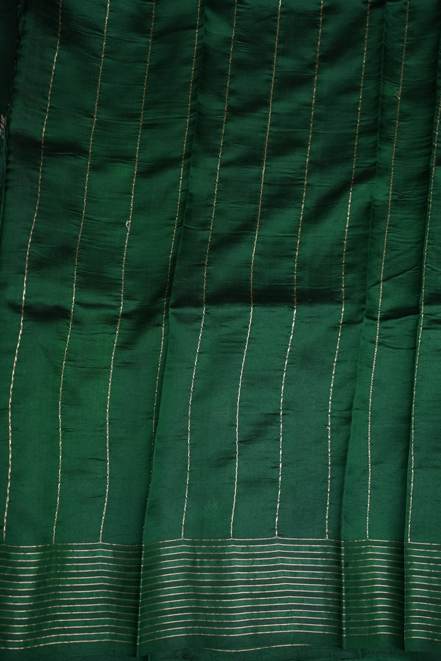 Pure Mango Silk in Emerald Green|Silk Mark Certified