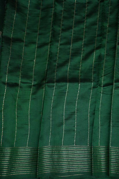 Pure Mango Silk in Emerald Green|Silk Mark Certified