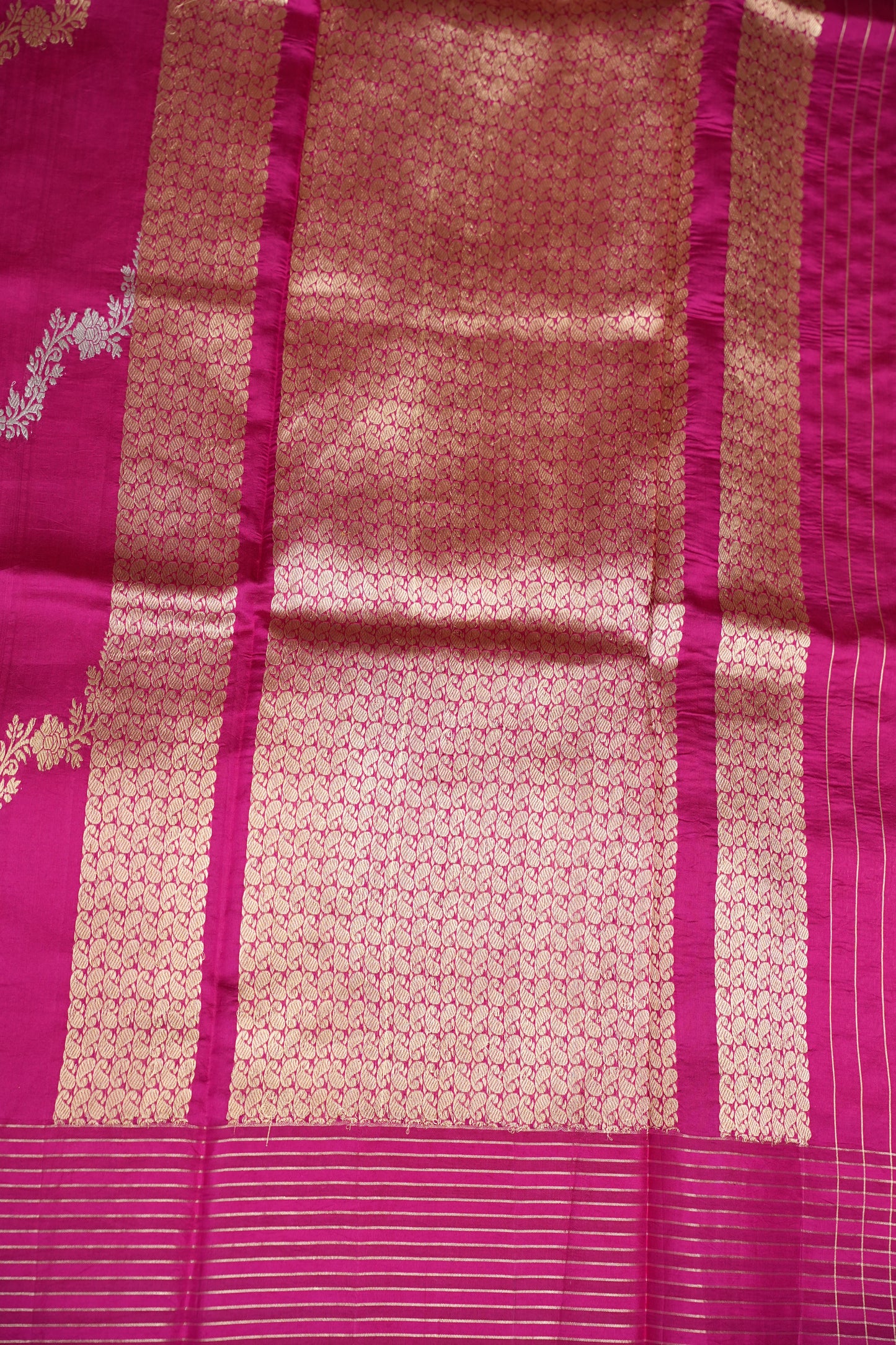 Pure Mango Silk in Rani Pink | Silk Mark Certified