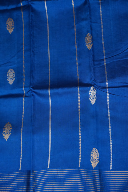 Pure Mango Silk Saree in Royal Blue | Silk Mark Certified