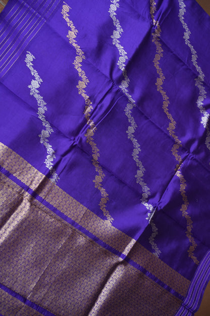 Pure Mango Silk Saree in Regal Violet | Silk Mark Certified
