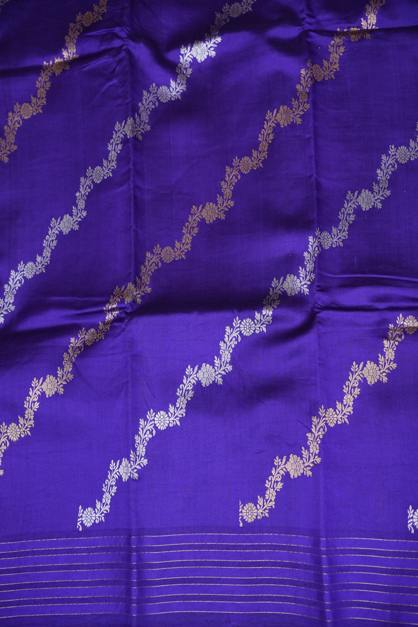 Pure Mango Silk Saree in Regal Violet | Silk Mark Certified