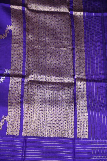 Pure Mango Silk Saree in Regal Violet | Silk Mark Certified
